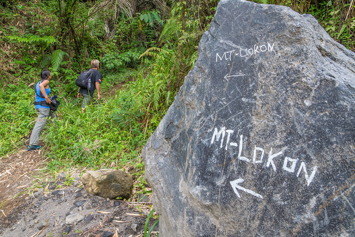 Trail start to Mt. Lokon, Manado, Indonesia